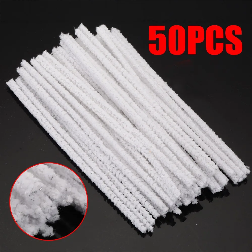 Mayitr 50pcs/lot Cotton Smoking Pipe Cleaners Smoke Tobacco Pipe