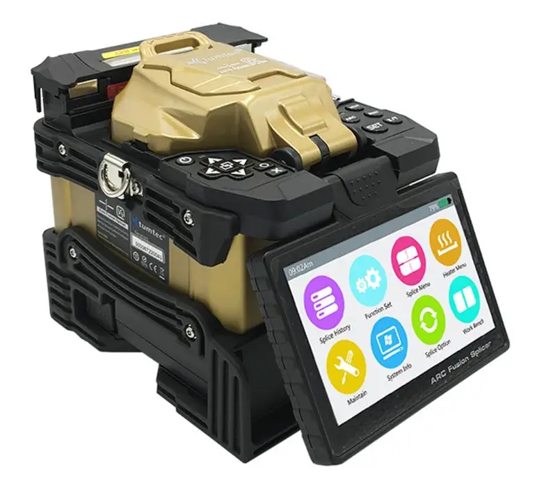 Tumtec V9 6 двигатели дальние Магистральные Сплайсер оптического волокна сплайсинга машина