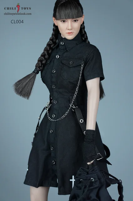 3 Colors CHILI TOYS CL004 1/6 Scale Sexy Girl Vigorous Youth Workwear Dress Clothes Set for 12'' Female Soldier Action Figure 2