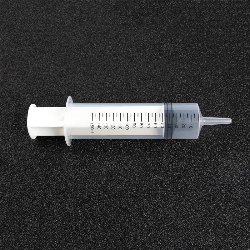 New 150ml Measuring Syringe Plastic Syringe+ 80CM Tube Reusable Large Hydroponics Nutrient Measuring Tool