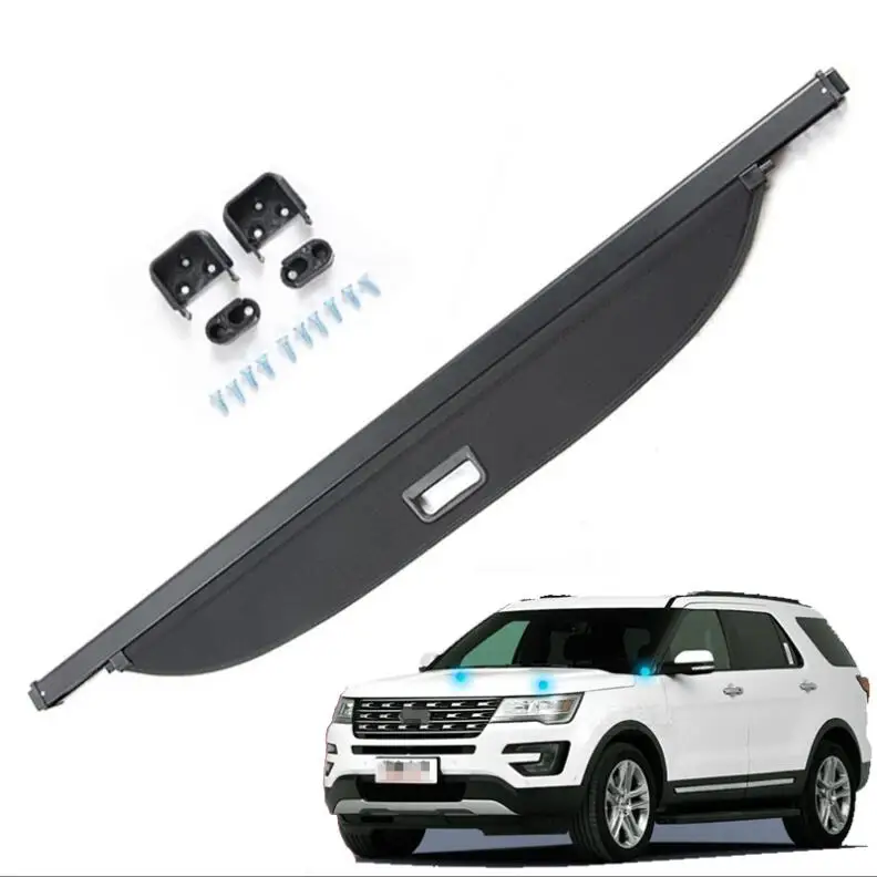 

Explorer Car Rear Trunk Security Shield Cargo Screen Shield shade Cover For Ford Explorer 2016 2017 2018 2019