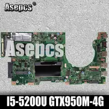 Asepcs K501LX Laptop motherboard for ASUS V505L K501LB K501LX K501L K501 Test original mainboard 4G RAM I5-5200U GTX950M-4G