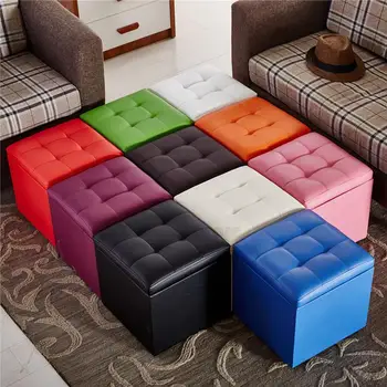 

Adult children fashion creative shoes bench lazy storage box leather pier small sofa bench coffee table low stool leather stool