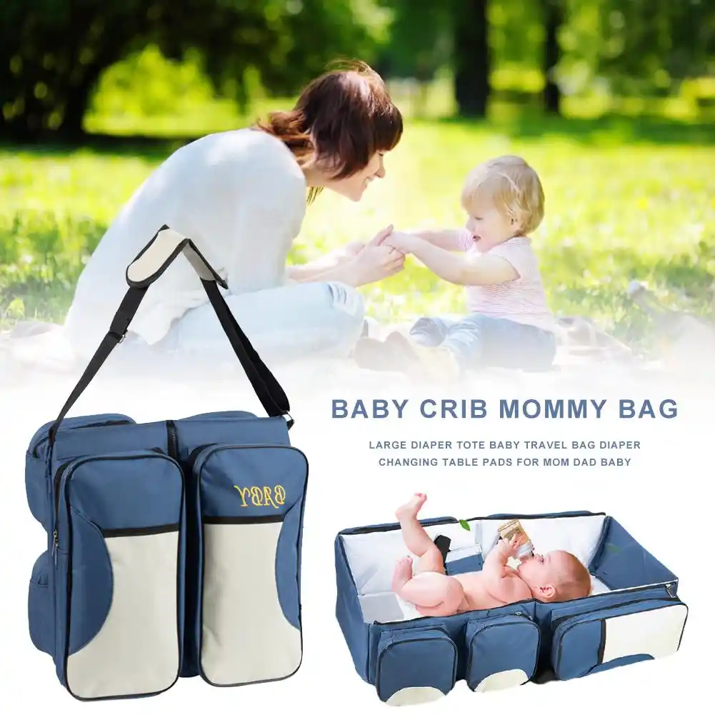 Moederschap Zak Babybedje Mat Multi Functionele 3 In 1 Wieg Baby Grote Luier Veranderende Tafel Mat Draagtas Kindje Reistas Matrassen Aliexpress