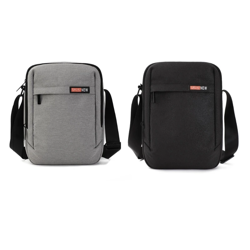 

Water Resistant Crossbody Bag Multifunctional Shoulder Bag Casual Tablet Case Nylon Messenger Bag with Adjustable Strap