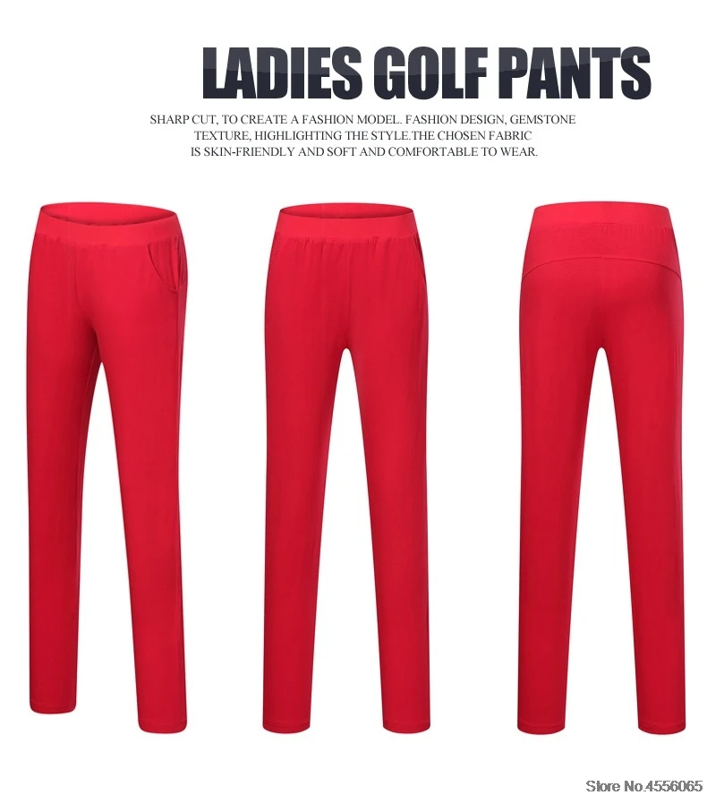 Женская Спортивная одежда для гольфа, ультратонкая тонкая одежда для гольфа, женские топы, костюм, футболка для гольфа, весенне-летние брюки D0683