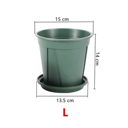 Root Control Planting Pots for Home and Garden Decor - Set of 10 (L)