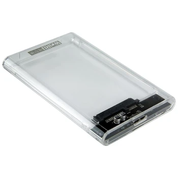 

WEIRD 2.5 Inch Transparent USB3.0 HDD SSD Case Portable SATA Solid State Hard Drive Enclosure Mac 2TB Box Tool