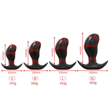 48-80mm Huge Anal Plug Fist Anal Sex Toy For Women Men Big Butt Plug Anchor Base Large Analplug Adult Sex Toys 5