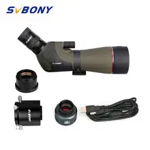 SVBONY SV46 20-60x80 Zoom Зрительная труба BAK4 Водонепроницаемый Двойной фокус механизм телескоп для наблюдения за птицами+ SV105 2MP Астрономия камера