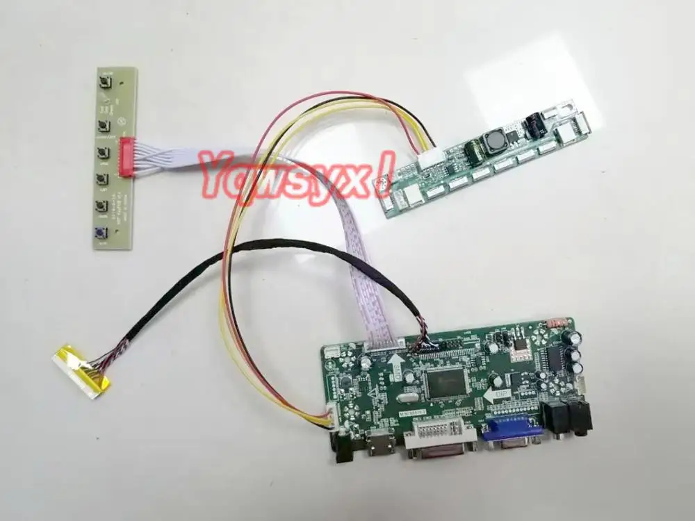 Комплект Yqwsyxl для детской панели ЖК-дисплея HDMI + DVI VGA плата драйвера контроллера