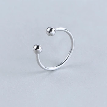 

New 100% 925 Sterling Silver Fashion Women Cute Round Rings Size 5 6 7 Wonderful Gift For Girls Teen Lady's