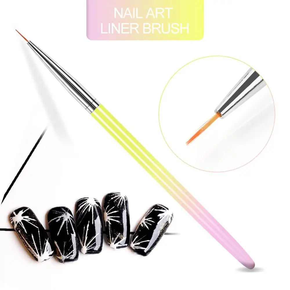 Liner Brush COSCELIA кисточки для маникюра для нейл-арта акриловая кисть для ногтей лайнер Раскрашивание Дизайн Кисти для покраски ногтей рисунок для УФ-геля - Цвет: Liner Brush