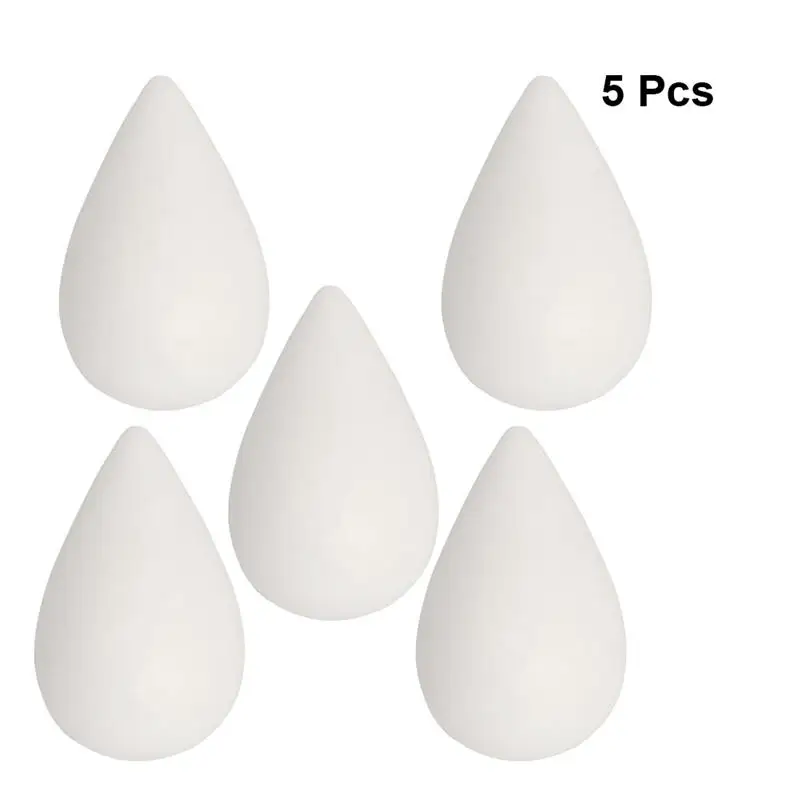 

5pcs Wall Decoration Hanging Hooks For Hanging Keys Wooden Water Drop Shaped Coat Hat Clothes Heavy Duty Hanger Raindrop Hooks