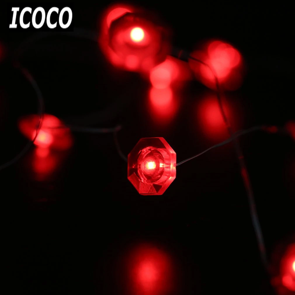 ICOCO 20 светодиодный в форме ромба строка светильник s Медный провод AA Батарея солнечные Фея светильник для отдыха и вечеринок украшения лампы по доступной цене