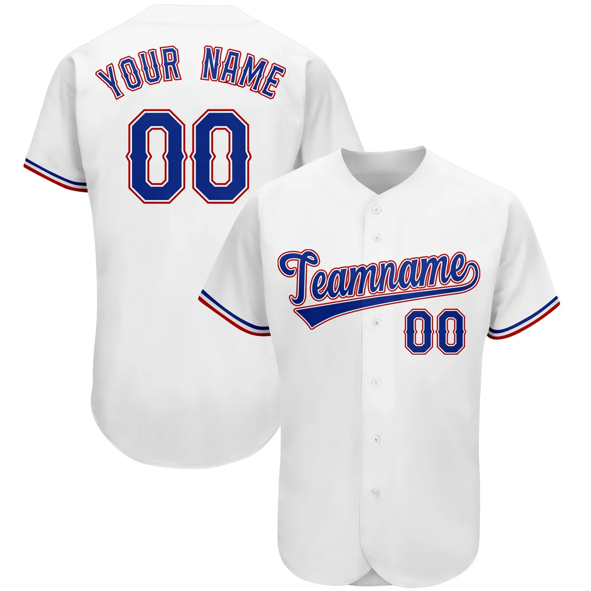 

Custom Baseball Jersey Full Sublimated Your Name/Number Short Sleeve V-neck Sportswear for Male/Female/Youth Any Colour