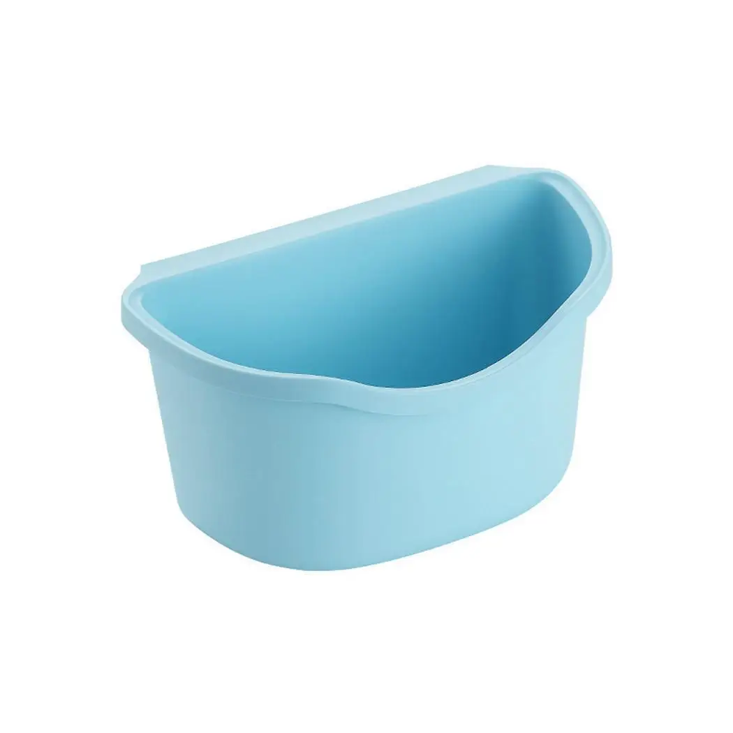 

Hanging Trash Can Kitchen Waste Trash Can Solid Table Light Green, Blue, Pink Cupboard Storage Box