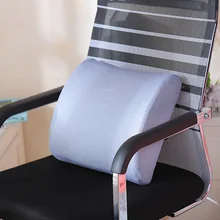 1 шт., поддержка спинки сиденья для офисного стула, поясничная Подушка для спины, поясничная Подушка с ремнями, с эффектом памяти, сетчатая Подушка для спины для девочек, для стула
