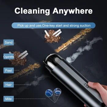 

Portable Car Vacuum Cleaner Wireless Handheld Auto Vaccum 5000Pa Suction For Home Desktop Cleaning Mini Vacuum Cleaner