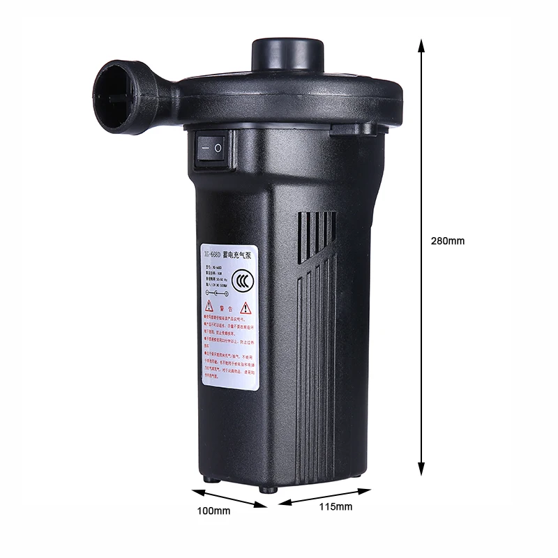  Electric Quick-Fill Air Pump Air Mattress Pump for Inflatable Blow up Pool Raft Bed Boat Toy 1Set