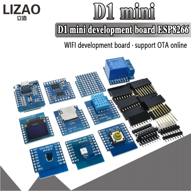 D1 Mini ESP8266 ESP-12 ESP-12F CH340G V2 USB WeMos D1 Mini WIFI Development  Board D1 Mini NodeMCU Lua IOT Board 3.3V With Pins - AliExpress