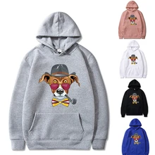 Moletom com capuz masculino harajuku roupas esportivas casais pulôver top wear óculos de sol filhote de cachorro impressão casual hoodies roupas de moda de rua