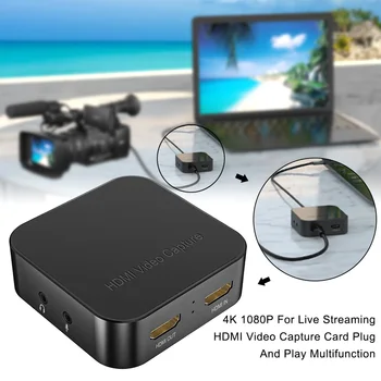 

HDMI Video Capture Card 4K 1080P Game For Live Streaming HDMI Video Capture Card Plug And Play Universal