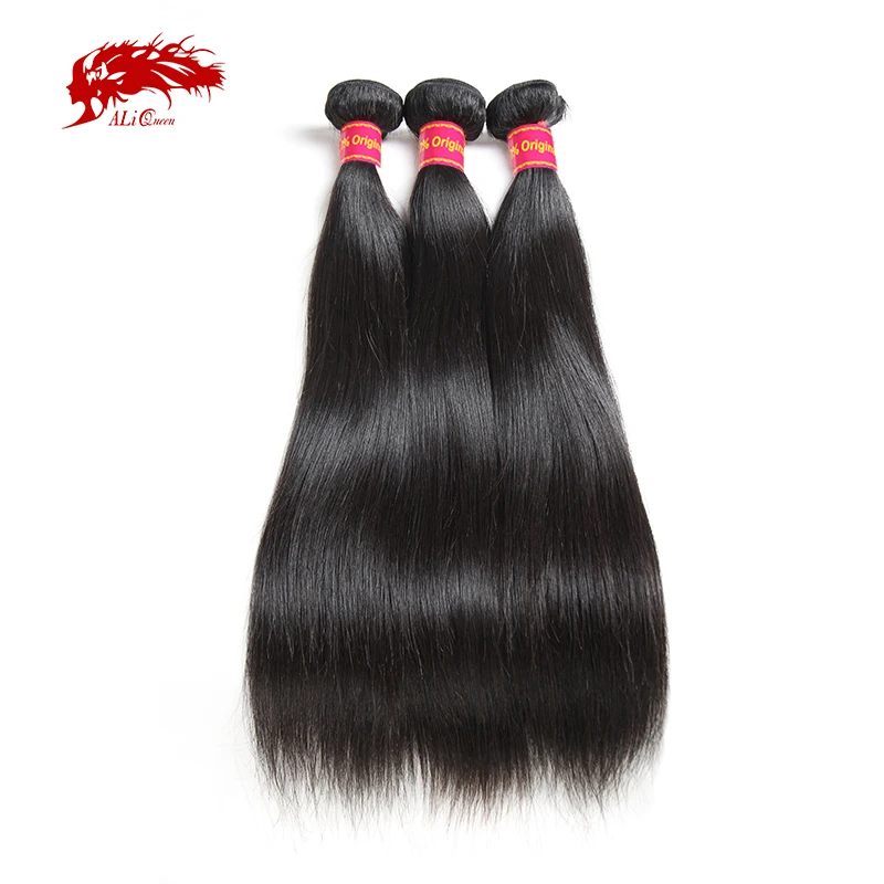 Ali Queen Hair 3 шт. бразильские необработанные натуральные волосы волнистые пряди 8 ~ 30