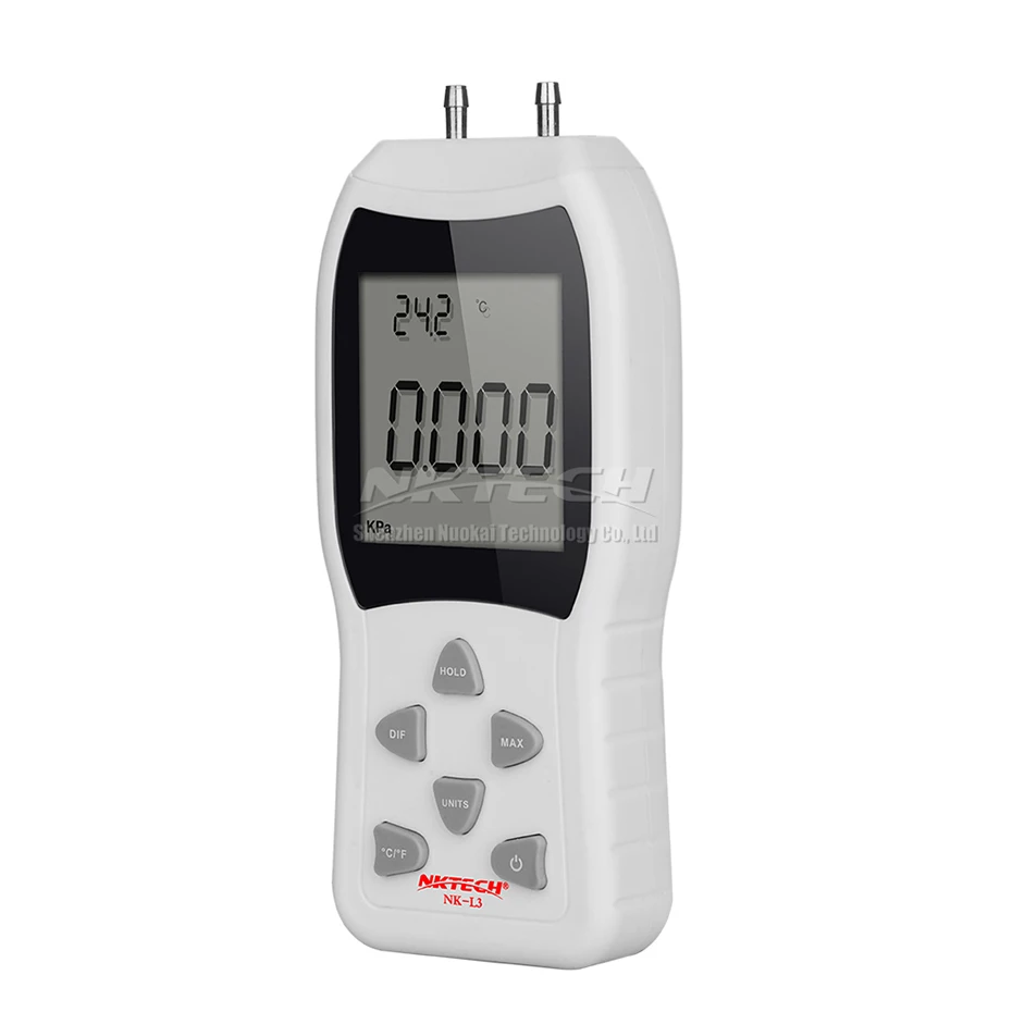 NKTECH NK L3 цифровой манометр дифференциальное давление воздуха 3PSI кПа ЖК дисплей