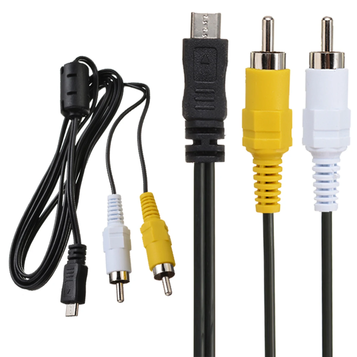Горячая Распродажа Кабель адаптер Micro USB Male 2 RCA AV для аудио и видео шнур