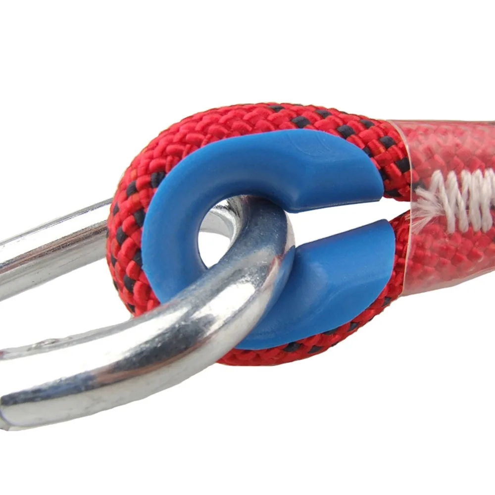 Corda de Escalada ao ar Vertentes com Mosquetão e Fivela de Costura Corda de Descida Livre Aérea Seguro Anti-queda Escalada Rop 20m 48 10mm 6 Acessórios para escalada