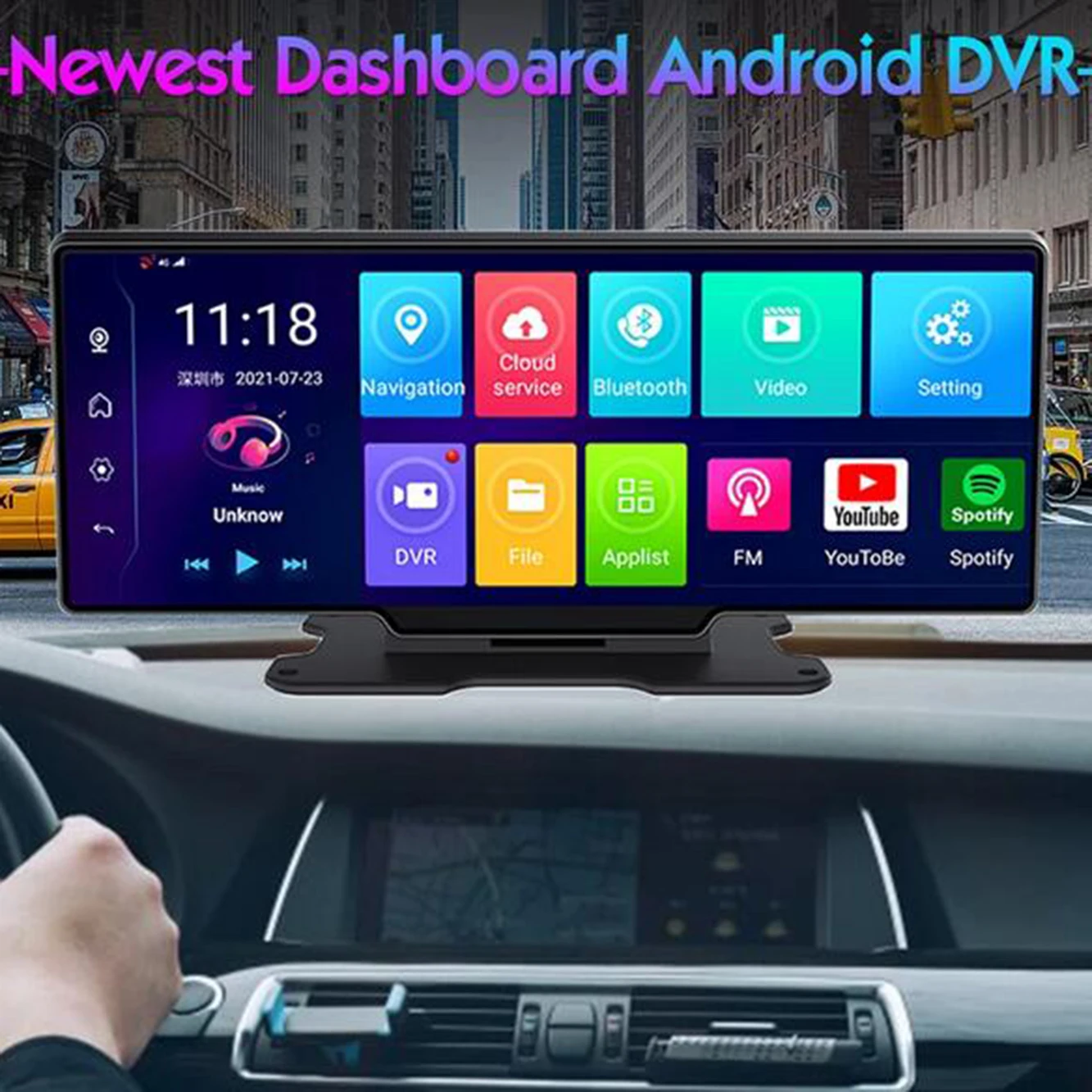 2GB+32GB Car DVR Camera Android 8.1 RearView Mirror 10.26'' 1080P Drive Video Auto Recorder Registrator Dash cam