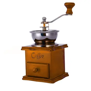 

Wood Manual Coffee Grinder Hand Coffee Beans Grinding Machine, Hand Coffee Burr Mill, Manual Bean Grinder