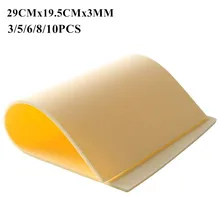 3/5/6/8/10Pcs 3MM Thick Big Size Tattoo Practice Skin Blank Double Sides Tattoo Practice Fake Skin for Permanent Makeup