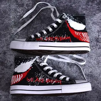 

Crazzy pattern high top sneakers boys sport shoes spring 2020 fashion style canvas shoes men