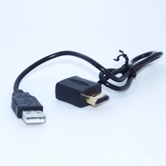US $2.08 USB 2.0 Male Charger Cable Adapter 50cm HDMI Male to Female 10820P Support 3D video recorder With H