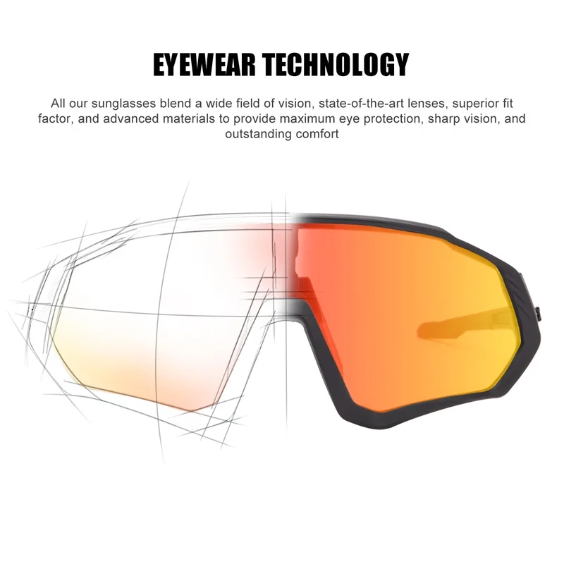 Riding Cycling Sunglasses Mtb Polarized Sports Cycling Glasses Goggles Bicycle Mountain Bike Glasses Men's Women Cycling Eyewear