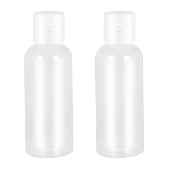 

100ml Transparent Lotion Cream Travel Portable Bathroom Flip Cap Perfume Empty Storage Salon Refillable Bottle Large Capacity