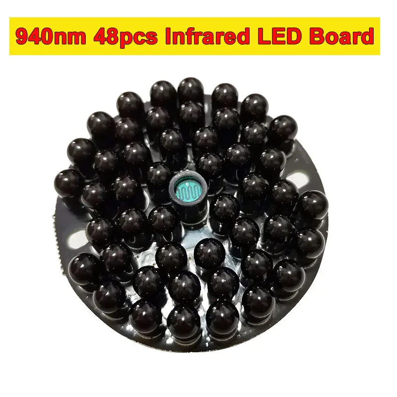 IR Infrared LED Board 940nm 48pcs IR LEDs Invisible at night No exposure for IR Illuminator CCTV