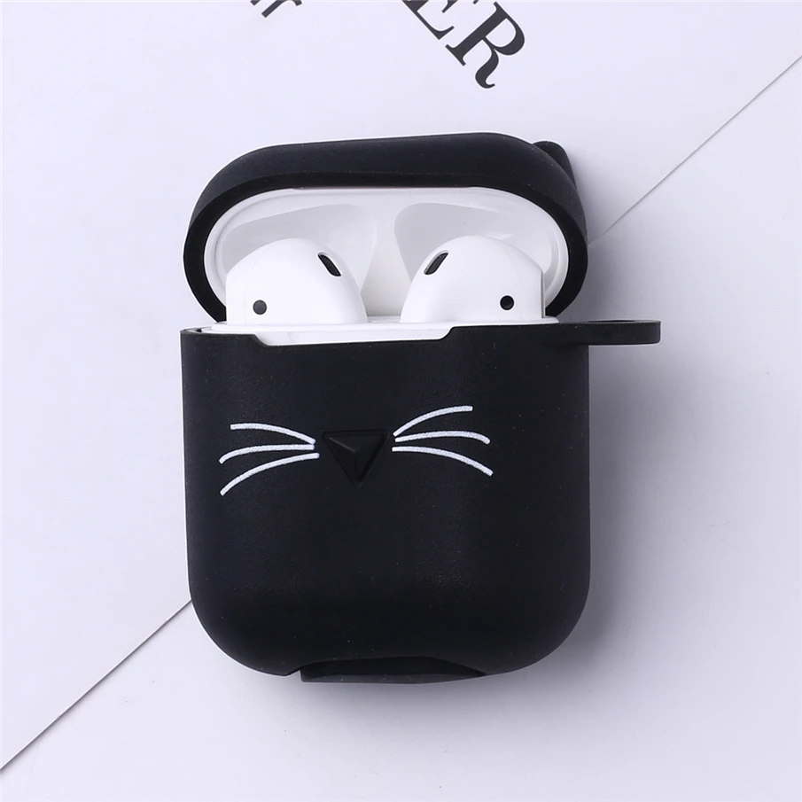 Модный чехол с милым котом для пар Airpods, Жесткий ПК, беспроводные bluetooth наушники чехол для Air Pods, аксессуары для наушников