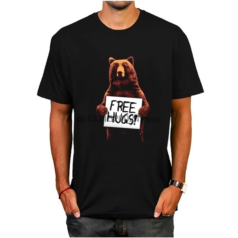 Pxsewe free hugs Мужская футболка мужские короткие футболки |