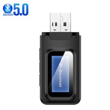 

USB 5.0 Bluetooth Receiver Transmitter LCD Display Audio 3.5mm Ugreen Bluetooth AUX Dongle Stereo Wireless Adaptor Bluetooth