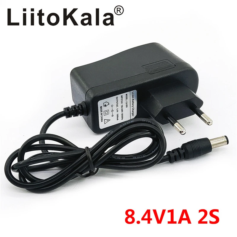 EU Plug Adapter 8.4V 18650 Battery Pack Charger Headlamp Bicycle light Bike lamp EU Plug Adapter 8.4V 18650 Battery Pack Charger Headlamp Bicycle light Bike lamp