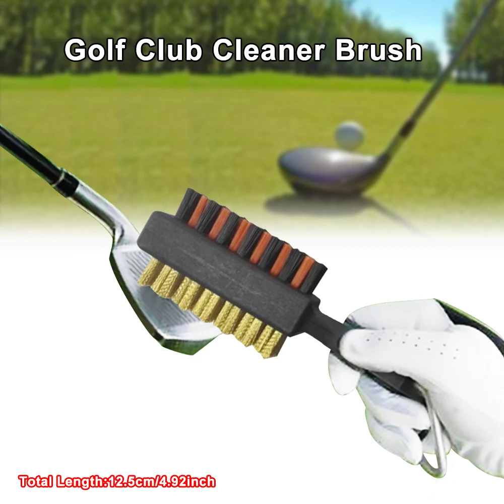 HOT Golf Club Brush Golf Groove Cleaning Brush 2 Sided Golf Putter