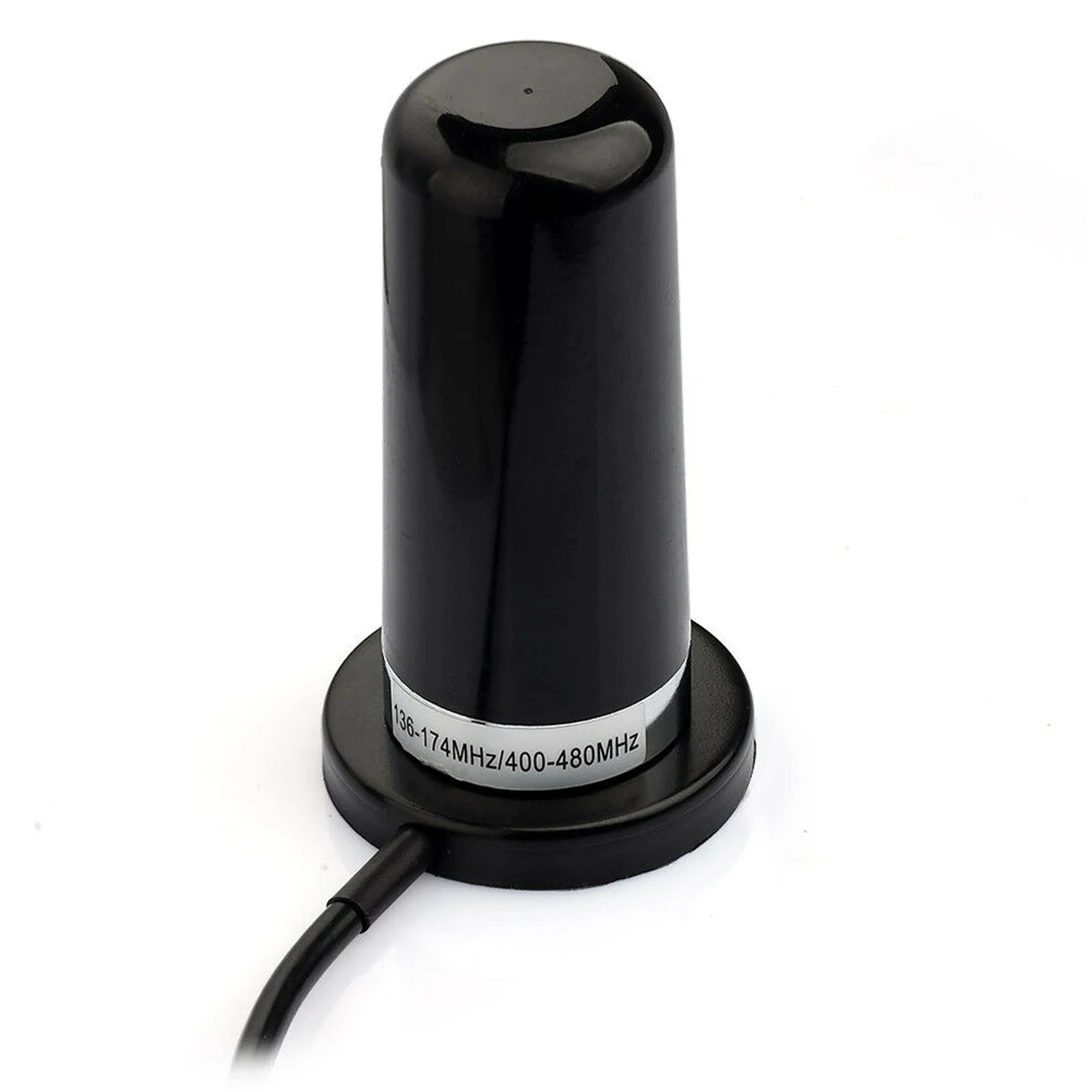 Vhf Uhf 136-174 МГц 400-470 автомобильная антенна Mhz грузовик Двухдиапазонная Магнитная база всенаправленная лодка прочная черная морская рация