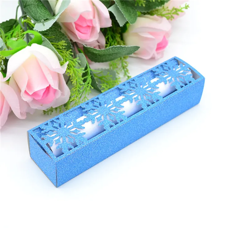 glitter tiffany blue 7 дюймов Высокое качество лазерной резки снежинки коробки для свадебного приглашения - Цвет: glitter tiffany blue