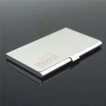 

25x Metal Silver Business Card Holders Business Card Case Stainless Steel Card Holder Slim Design for Men & Women Free Engraving