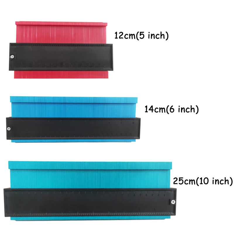 

Plastic Gauge Contour Profile Copy Gauge Duplicator Standard 5/6/10 inch Wood Marking Tool Tiling Laminate Tiles General Tools