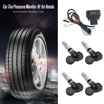 

Car Tire Pressure Monitor + 4 Internal Sensors LCD Display Automatically Reading Code Tire Pressure Monitoring System for Toyota