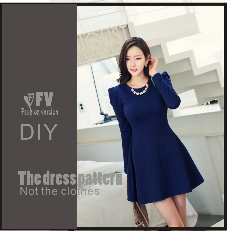 Dresses Sewing Pattern Template Cutting drawing Clothing DIY ((Not selling clothes)) BLQ-153 | Дом и сад